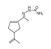 1-(4-isopropenyl-cyclopent-1-enyl)-ethanone semicarbazone Structure
