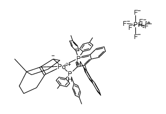 [Pd(η(3)-C11H17)((R)-p-TolBINAP)]PF6结构式