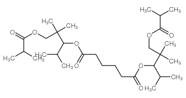 bis[1-isopropyl-2,2-dimethyl-3-(2-methyl-1-oxopropoxy)propyl] adipate structure
