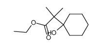 2-(1-Hydroxycyclohexyl)-2-methylpropansaeure-ethylester Structure