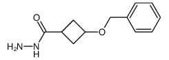 3-benzyloxy-cyclobutanecarboxylic acid hydrazide Structure