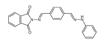 Phenylhydrazonoterephthalilydenaminophthalimide Structure