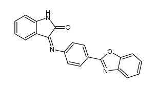 3-[p-(2-benzoxazolyl)phenylimino]-2-indolinone Structure
