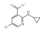 5-Bromo-N-cyclopropyl-3-nitropyridin-2-amine Structure