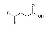 4,4-Difluoro-2-methylbutanoic acid Structure