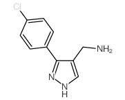 1-[3-(4-chlorophenyl)-1H-pyrazol-4-yl]methanamine(SALTDATA: HCl) structure