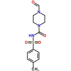 4-Formyl-N-[(4-methylphenyl)sulfonyl]-1-piperazinecarboxamide Structure