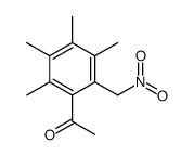 1-[2,3,4,5-tetramethyl-6-(nitromethyl)phenyl]ethanone Structure