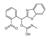 [1,3-benzothiazol-2-yl-(2-nitrophenyl)methyl] N-methylcarbamate Structure