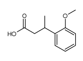 3-(2-methoxy-phenyl)-butyric acid结构式
