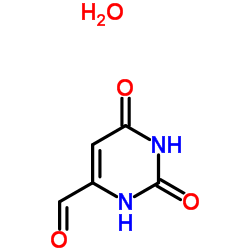 2,6-氧代-1,2,3,6-四氢嘧啶-4-甲醛水合物结构式