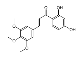 1-(2,4-dihydroxyphenyl)-3-(3,4,5-trimethoxyphenyl)prop-2-en-1-one结构式