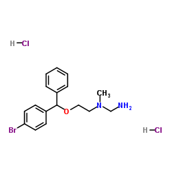 N-{2-[(4-Bromophenyl)(phenyl)methoxy]ethyl}-N-methylmethanediamine dihydrochloride结构式