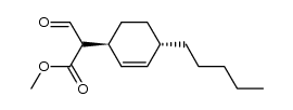 2-(4-Pentyl-2-cyclohexen-1-yl)formylessigsaeure-methylester结构式