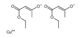 copper,(Z)-4-ethoxy-4-oxobut-2-en-2-olate Structure