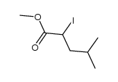 methyl 2-iodo-4-methylpentanoate结构式