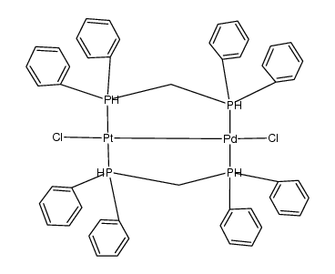 {PdPtCl2(μ-dppm)2} Structure