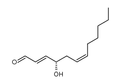 (S,2E,6Z)-4-hydroxydodeca-2,6-dienal结构式