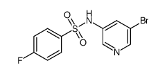 N-(5-bromopyridin-3-yl)-4-fluorobenzenesulfonamide Structure