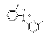 2-Fluoro-N-(6-Methyl-2-pyridyl)benzenesulfonamide Structure
