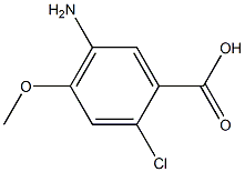 5-Amino-2-chloro-4-methoxy-benzoic acid Structure