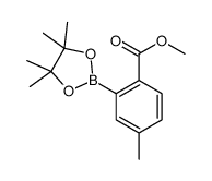 methyl 4-methyl-2-(4,4,5,5-tetramethyl-1,3,2-dioxaborolan-2-yl)benzoate Structure