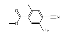 methyl 5-amino-4-cyano-2-methylbenzoate结构式