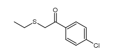 2-(4-chlorophenyl)ethanonyl ethyl sulfide Structure