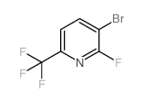 3-溴-2-氟-6-(三氟甲基)吡啶结构式