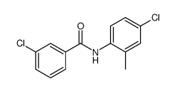 3-Chloro-N-(4-chloro-2-methylphenyl)benzamide Structure
