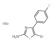 5-溴-4-(4-氟苯基)噻唑-2-胺氢溴酸结构式