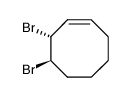 trans-3,4-Dibrom-1-cycloocten Structure