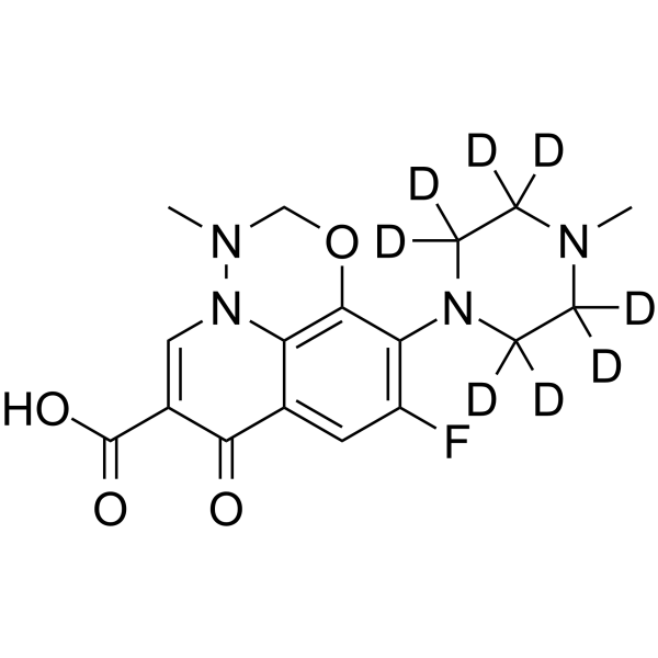 Marbofloxacin-d8 Structure