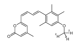 4-Methyl-6-[(1E,3E)-4-{2,3,6-trimethyl-4-[(2H3)methyloxy]phenyl}-1,3-butadien-1-yl]-2H-pyran-2-one Structure