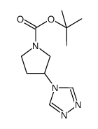 tert-butyl 3-(4H-1,2,4-triazol-4-yl)pyrrolidine-1-carboxylate结构式