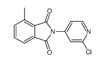 2-(2-chloropyridin-4-yl)-4-methyl-1H-isoindole-1,3(2H)-dione结构式