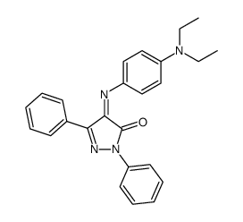 4-(4-diethylamino-phenylimino)-2,5-diphenyl-2,4-dihydro-pyrazol-3-one Structure