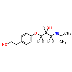 O-Desmethylmetoprolol-d5 Structure