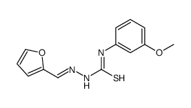 1-[(E)-furan-2-ylmethylideneamino]-3-(3-methoxyphenyl)thiourea结构式
