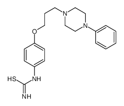 [4-[3-(4-phenylpiperazin-1-yl)propoxy]phenyl]thiourea结构式
