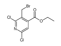 3-bromomethyl-2,6-dichloroisonicotinic acid ethyl ester Structure