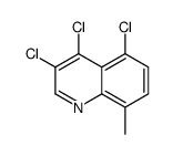 8-Methyl-3,4,5-trichloroquinoline Structure