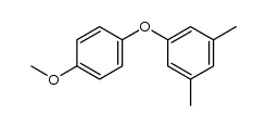 1-(4-methoxyphenoxy)-3,5-dimethylbenzene结构式