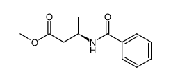 (R)-methyl 3-(benzoylamino)butanoate结构式