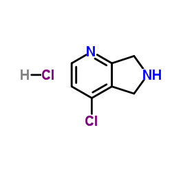 4-chloro-6,7-dihydro-5H-pyrrolo[3,4-b]pyridine结构式