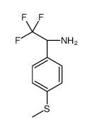 (1R)-2,2,2-TRIFLUORO-1-(4-METHYLTHIOPHENYL)ETHYLAMINE Structure