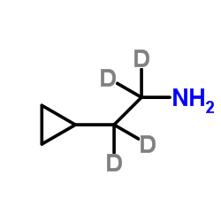 2-Cyclopropylethan-1-amine-d4 Structure