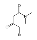 4-bromo-N,N-dimethyl-3-oxobutanamide结构式