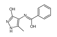 N-(3-methyl-5-oxo-1,2-dihydropyrazol-4-yl)benzamide结构式