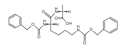 Cbz-Lys(Cbz)-DAla-OH Structure